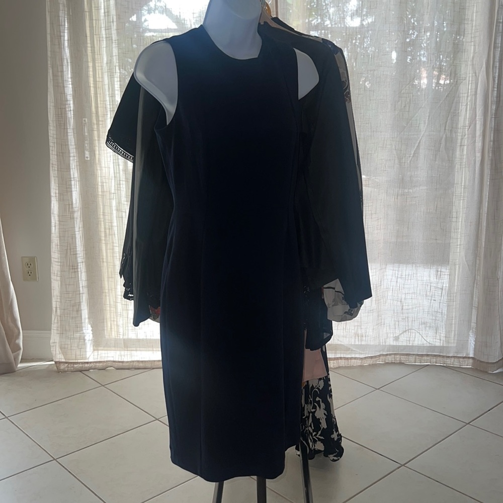 Sleeveless dress - navy blue